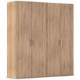 Evelyn Wardrobe - 201cm - 4 Door - H 223cm - Sonoma Oak