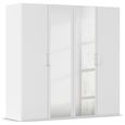 Rauch Evelyn 201cm 4 Door Wardrobe with Mirror - H 197cm - Alpine White