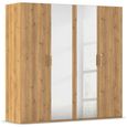 Rauch Evelyn 201cm 4 Door Wardrobe with Mirror - H 197cm - Wild Oak