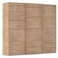Rauch Evelyn 242cm 3 Door Sliding Wardrobe - Sonoma Oak