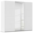 Rauch Evelyn 242cm 3 Door Sliding Wardrobe with Mirror - Alpine White