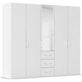 Evelyn Wardrobe - 251cm - 5 Door - Combi - H 223cm - Alpine White