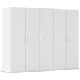 Rauch Evelyn 251cm 5 Door Wardrobe - H 197cm - Alpine White
