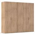 Evelyn Wardrobe - 251cm - 5 Door - H 223cm - Sonoma Oak