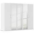 Rauch Evelyn 251cm 5 Door Wardrobe with Mirror - H 197cm - Alpine White