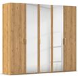Rauch Evelyn 251cm 5 Door Wardrobe with Mirror - H 223cm - Wild Oak