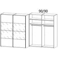 Rauch Filo 181cm 2 Door Sliding Wardrobe with Mirror - Alpine White