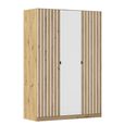 Rauch Genua 136cm 3 Door Wardrobe Type A - Artisan Oak and Alpine White