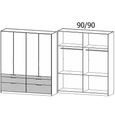Rauch Koda 181cm 4 Door Wardrobe with Drawers - Alpine White