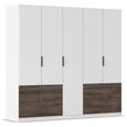 Rauch Koda 226cm 5 Door Wardrobe with Drawers - Alpine White
