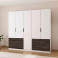 Rauch Koda 226cm 5 Door Wardrobe with Drawers - Alpine White