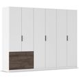 Rauch Koda 271cm 6 Door Wardrobe with RHF Drawers - Alpine White