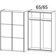 Rauch Kronach 131cm 2 Door Sliding Wardrobe - Alpine White
