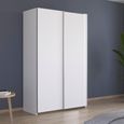 Rauch Kronach 131cm 2 Door Sliding Wardrobe - Alpine White