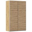 Rauch Kronach 131cm 2 Door Sliding Wardrobe - Artisan Oak