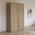 Rauch Kronach 131cm 2 Door Sliding Wardrobe - Artisan Oak