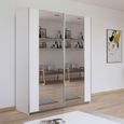 Rauch Kronach 175cm 2 Door Mirrored Sliding Wardrobe - Alpine White