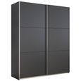 Rauch Kronach 175cm 2 Door Sliding Wardrobe - Metallic Dark Grey