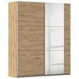 Rauch Kronach 175cm 2 Door Sliding Wardrobe with Mirror - Artisan Oak