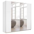 Rauch Kronach 218cm 2 Door Mirrored Sliding Wardrobe - Alpine White