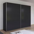 Rauch Kronach 261cm 2 Door Sliding Wardrobe - Metallic Dark Grey