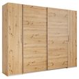 Rauch Kronach 268cm 4 Door Wardrobe - Artisan Oak