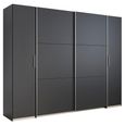 Rauch Kronach 268cm 4 Door Wardrobe - Metallic Dark Grey
