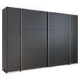 Rauch Kronach 311cm 4 Door Wardrobe - Metallic Dark Grey