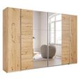 Rauch Kronach 311cm 4 Door Wardrobe with Mirror - Artisan Oak