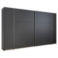 Rauch Kronach 354cm 4 Door Wardrobe - Metallic Dark Grey