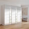 Rauch Kulmbach 203cm 3 Door Mirrored Sliding Wardrobe - Alpine White
