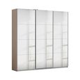 Rauch Kulmbach 203cm 3 Door Mirrored Sliding Wardrobe - Champagne