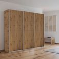 Rauch Kulmbach 203cm 3 Door Sliding Wardrobe - Artisan Oak