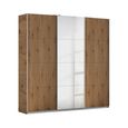 Rauch Kulmbach 203cm 3 Door Sliding Wardrobe with Mirror - Artisan Oak
