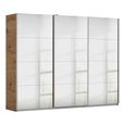Kulmbach Mirrored Sliding Wardrobe - 271cm - 3 Door - Artisan Oak