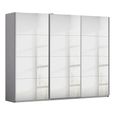 Kulmbach Mirrored Sliding Wardrobe - 271cm - 3 Door - Silk Grey
