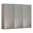 Kulmbach Sliding Wardrobe - 271cm - 3 Door - Champagne & Grey High Gloss