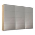 Kulmbach Sliding Wardrobe - 271cm - 3 Door - Sonoma Oak & Grey High Gloss