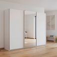 Kulmbach Sliding Mirror Wardrobe - 271cm - 3 Door - Alpine White