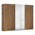 Kulmbach Sliding Mirror Wardrobe - 271cm - 3 Door - Artisan Oak