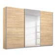 Kulmbach Sliding Mirror Wardrobe - 271cm - 3 Door - Sonoma Oak
