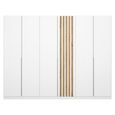 Rauch Lamella 271cm 6 Door Wardrobe - Alpine White and Artisan Oak