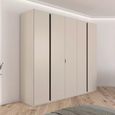 Rauch Luana 251cm 5 Door Wardrobe - Champagne and Atlantic Dark Oak