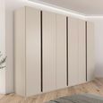 Rauch Luana 301cm 6 Door Wardrobe - Champagne and Atlantic Dark Oak
