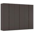 Rauch Luana 301cm 6 Door Wardrobe - Graphite and Atlantic Dark Oak