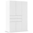 Rauch Maika 136cm 5 Door Wardrobe - H 197cm - Alpine White