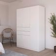 Rauch Maika 136cm 5 Door Wardrobe - H 197cm - Alpine White