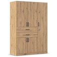 Rauch Maika 136cm 5 Door Wardrobe - H 197cm - Artisan Oak