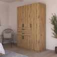 Rauch Maika 136cm 5 Door Wardrobe - H 210cm - Artisan Oak