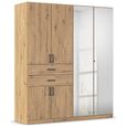 Rauch Maika 181cm 6 Door Combi Wardrobe - H 210cm - Artisan Oak